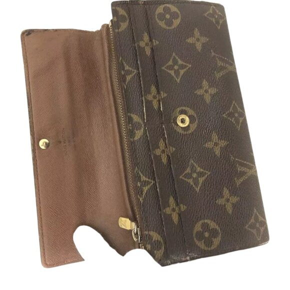 157141BR (L1) Louis Vuitton Wallet Long Portefeiulle Sarah Brown Monogram - Picture 5 of 9